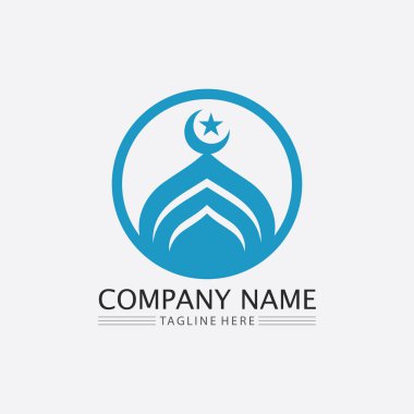 Müslüman Cemaati Festivali 'nin Kutsal Ayı için lambayla hilal şeklinde yaratıcı Arap Ramazan Kareem tasarımı.