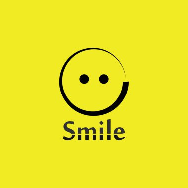 gülümse, gülümse, logo vektör tasarımı mutlu emoticon iş, komik tasarım ve vektör emoji mutluluğu 