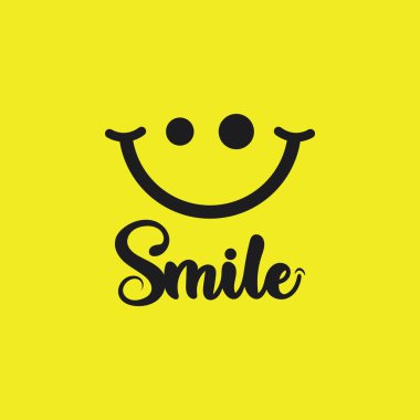 gülümse, gülümse, logo vektör tasarımı mutlu emoticon iş, komik tasarım ve vektör emoji mutluluğu 