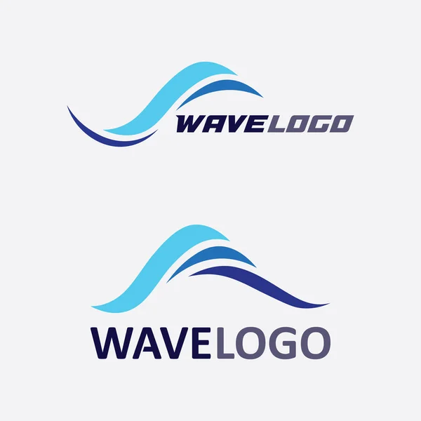 Ícone Onda Vetor Gota Água Ilustração Design Logotipo Negócio —  Vetores de Stock