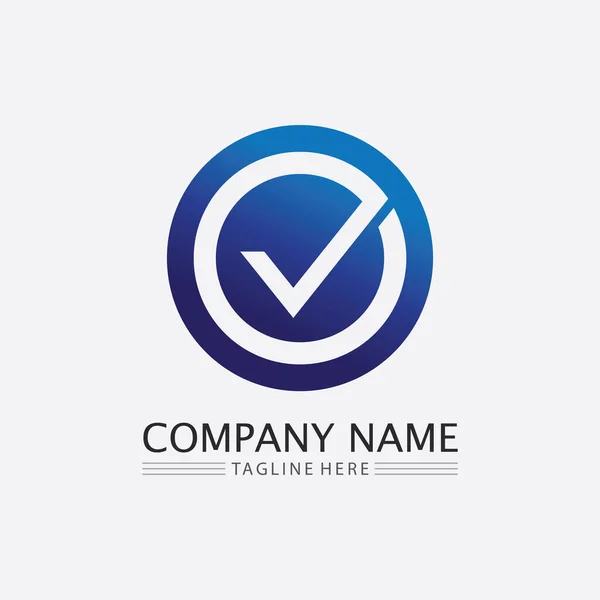 Lista Verificação Marca Vetor Logotipo Ícone Marque Símbolo Ilustração Cor —  Vetores de Stock