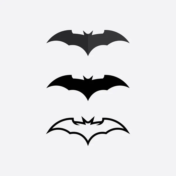 バットのロゴ動物やベクトル ハロウィン 吸血鬼 ゴシック イラスト デザインバットアイコン — ストックベクタ