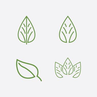 İŞ VECTOR GREEN ECOLOJY DESİGN İKONU 'NUN BAĞIRILMASI VE DOĞAN Ağaç Logosu