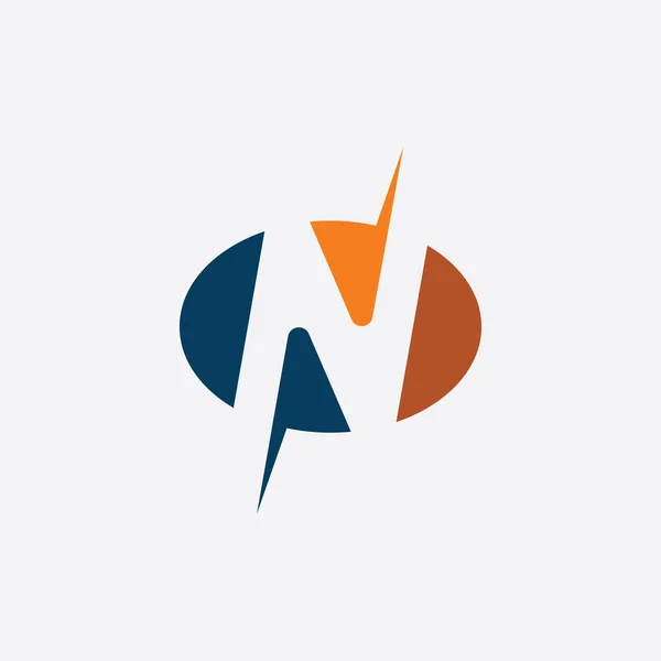 Letter Fnt Logo Template Vector Icon Illustration Design — Vector de stock