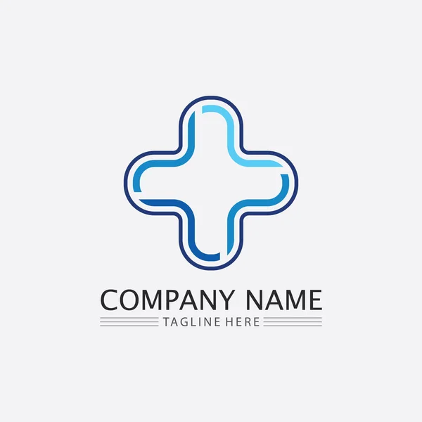 Hospital Logo Health Care Icon Symbols Template Icons App — Stock Vector