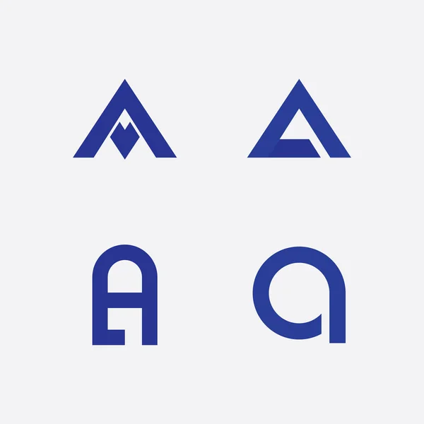 Een Letter Lettertype Logo Template Vector Pictogram Illustratie Ontwerp — Stockvector