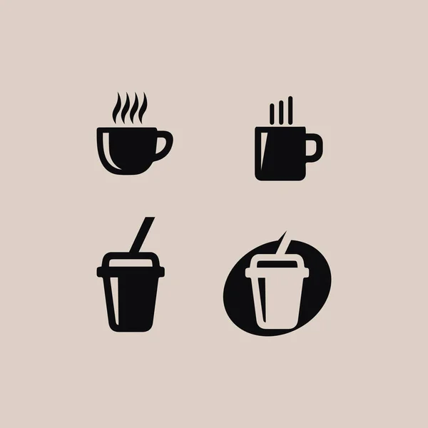 Taza Café Logo Plantilla Vector Icono Diseño — Vector de stock