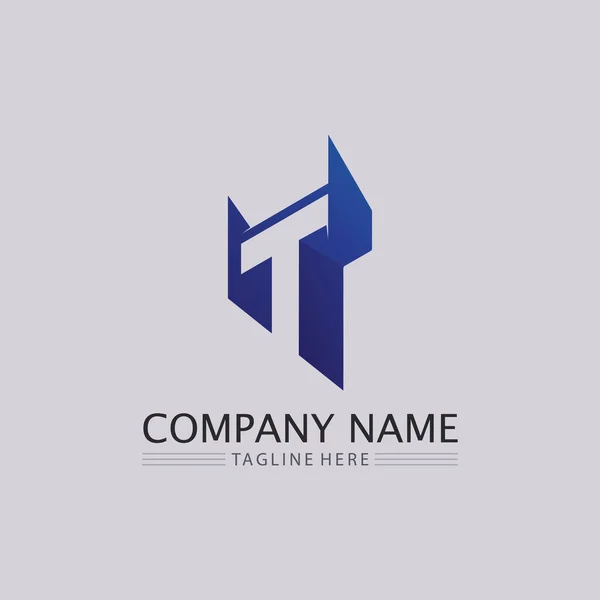 Letter Font Logo Vector Font Alphabet Design Icon — Stock Vector