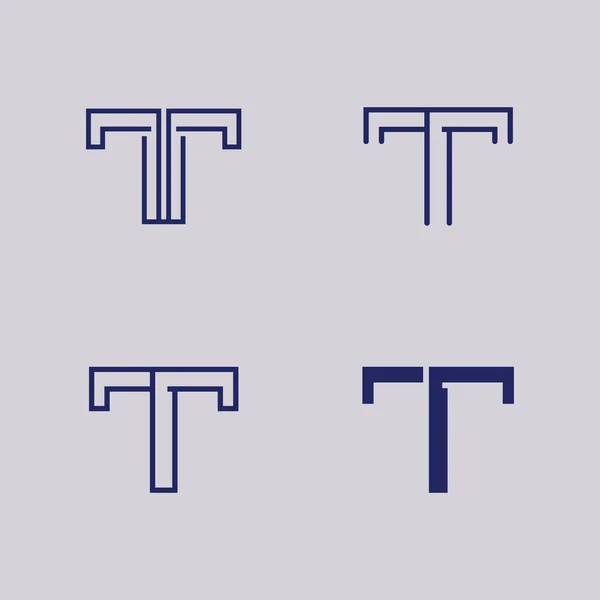Γράμμα Λογότυπο Διάνυσμα Γραμματοσειράς Αλφάβητο Σχεδιασμό Και Εικονίδιο — Διανυσματικό Αρχείο
