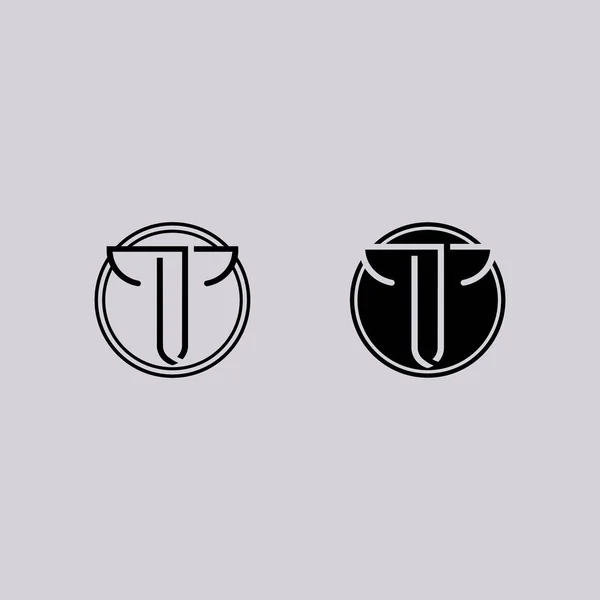 Lettre Logo Vectoriel Police Alphabet Conception Icône — Image vectorielle