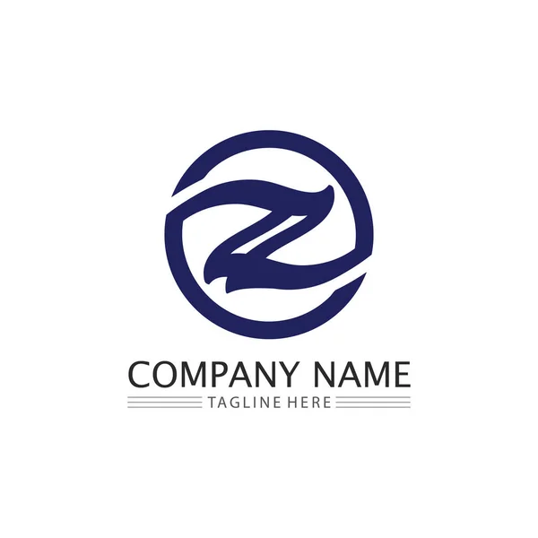 Letra Fonte Logotipo Design Vetor Identidade Ilustração — Vetor de Stock