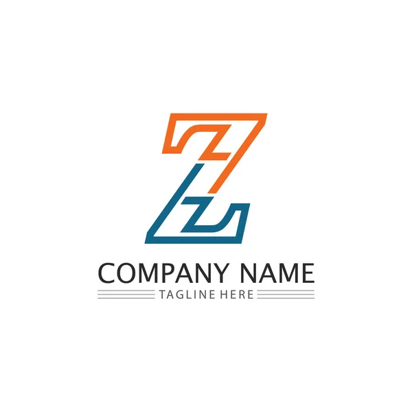 Harfi Yazı Tipi Logo Tasarımı Vektör Kimlik Çizimi — Stok Vektör