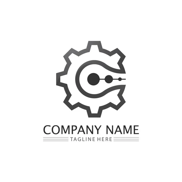 Carta Logo Fuente Plantilla Vector Icono Diseño — Vector de stock