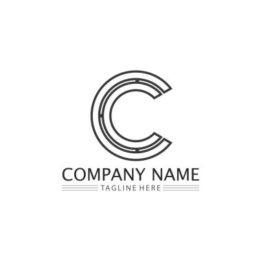 Vitamin ve C yazı tipi için C logosu Kimlik ve tasarım işi 
