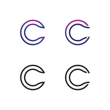 Vitamin ve C yazı tipi için C logosu Kimlik ve tasarım işi 