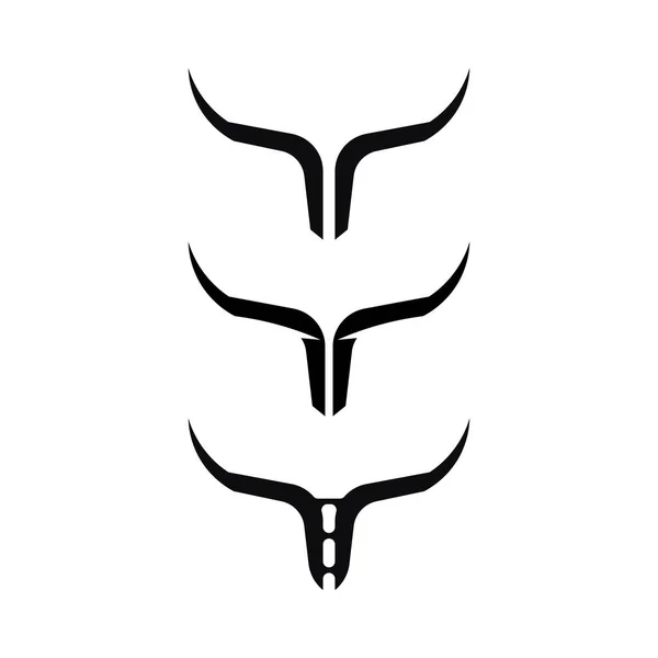 Taureau Tête Buffle Vache Animal Logo Mascotte Vecteur Conception Pour — Image vectorielle