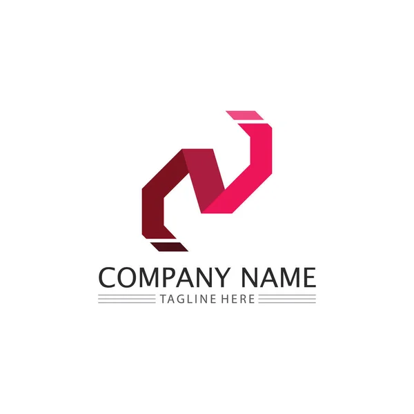 Letra Logotipo Fuente Empresa Logotipo Negocio Letra Inicial Diseño Vector — Vector de stock