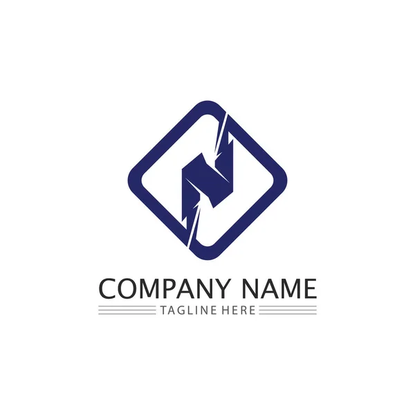 Letra Logotipo Fonte Empresa Logotipo Negócio Letra Inicial Vetor Design —  Vetores de Stock