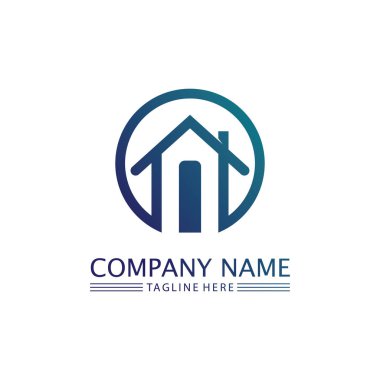 Emlak ve ev binaları vektör logo şablonları