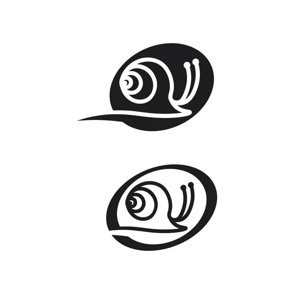 Snail Logo Template Vector Icon Illustration Design Graphic — Vettoriale Stock