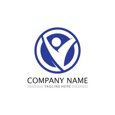Halkın logosu, ekibi, başarısı, çalışanlar, grup ve topluluk, şirket ve iş logosu vektörü ve tasarım bakımı, aile simgesi logosu başarısı