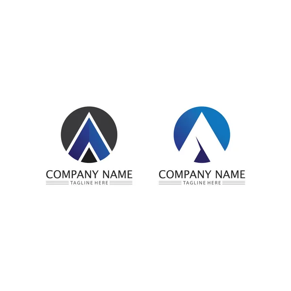 Letter Font Logo — Vetor de Stock