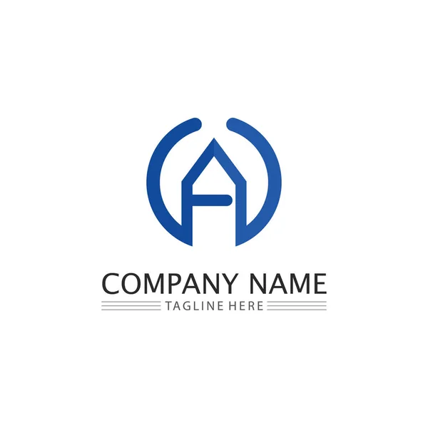 Letter Font Logo — Stock vektor