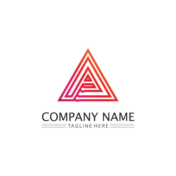 Letter Font Logo — Stock Vector