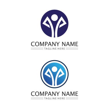 Halkın logosu, ekibi, başarısı, çalışanlar, grup ve topluluk, şirket ve iş logosu vektörü ve tasarım bakımı, aile simgesi logosu başarısı