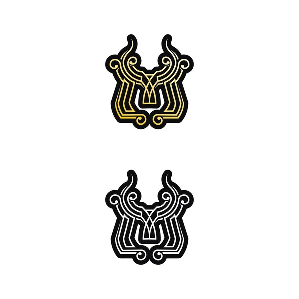 Letter Font Logo Šablony Vektorové Ilustrace — Stockový vektor