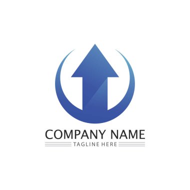 Ok vektör illüstrasyon simgesi Logo Şablonu tasarımı