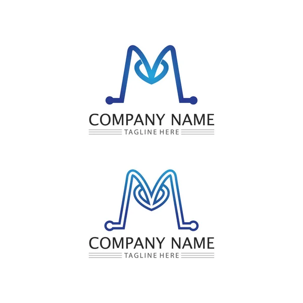 Letter Font Icon Logo Template Vector Illustration Design — Wektor stockowy