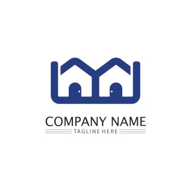 M Harfi Logo Şablonu iş ve kimlik tasarım logosu