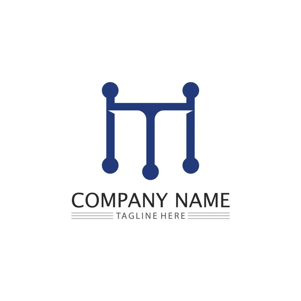 Логотип Буквы Шаблон Векторной Иллюстрации Логотип Бизнеса Идентичности — стоковый вектор