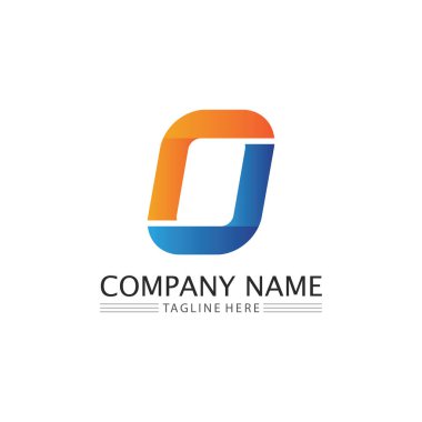 O letter and O font  logo Business Technology circle logo and symbols Vector Design Graphic