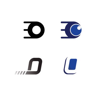 O letter and O font  logo Business Technology circle logo and symbols Vector Design Graphic