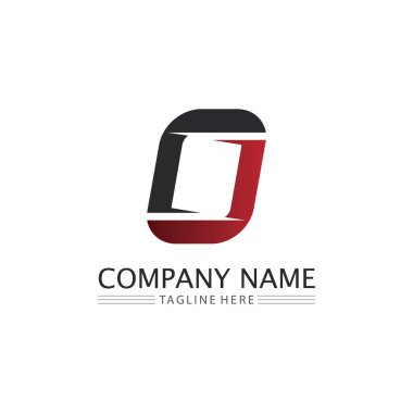 O letter and O font  logo Business Technology circle logo and symbols Vector Design Graphic