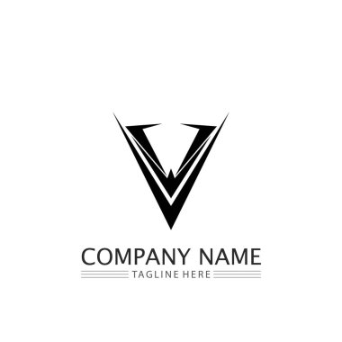 V Letter and checklist  Logo Template vector icon illustration