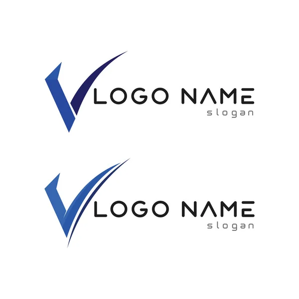 Letter Checklist Logo Template Vector Icon Illustration — 스톡 벡터