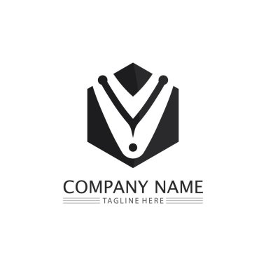 V Letter Logo and checklist Template vector icon illustration