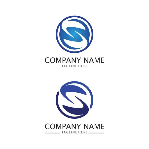 Empresa Negócios Carta Logotipo Design Vetor — Vetor de Stock