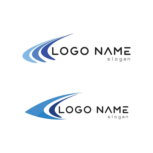 Icono Negocio Logo Diseño Vector — Vector de stock
