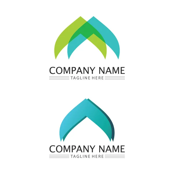 Ícone Negócios Logotipo Gráfico Vetor Design — Vetor de Stock