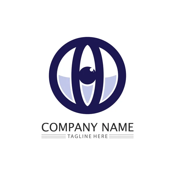 Anel Logotipo Negócio Círculo Logotipo Design Vetor — Vetor de Stock