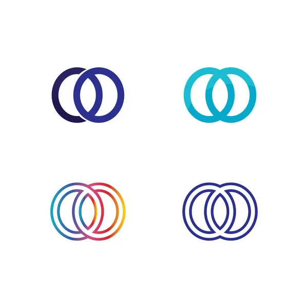Kruh Logo Obchodní Kruh Logo Design Vektor — Stockový vektor