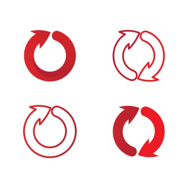 O halka logo işi ve daire logo tasarım vektörü