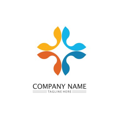 İş simgesi ve logo tasarım vektörü grafiği 