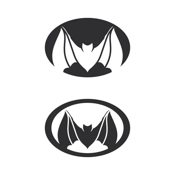 Bat Logo Vector Icon Logo Template Illustration Design — Stock Vector