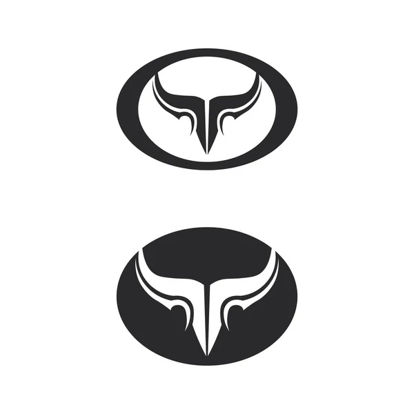 Bull Logo Symbols Vector Template Icons App — 图库矢量图片