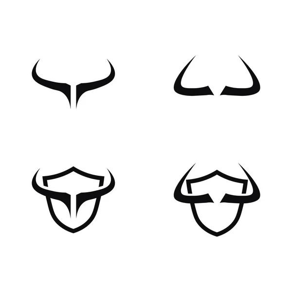 Bull Horn Logo Symbol Šablony Vektorové Ikony App — Stockový vektor